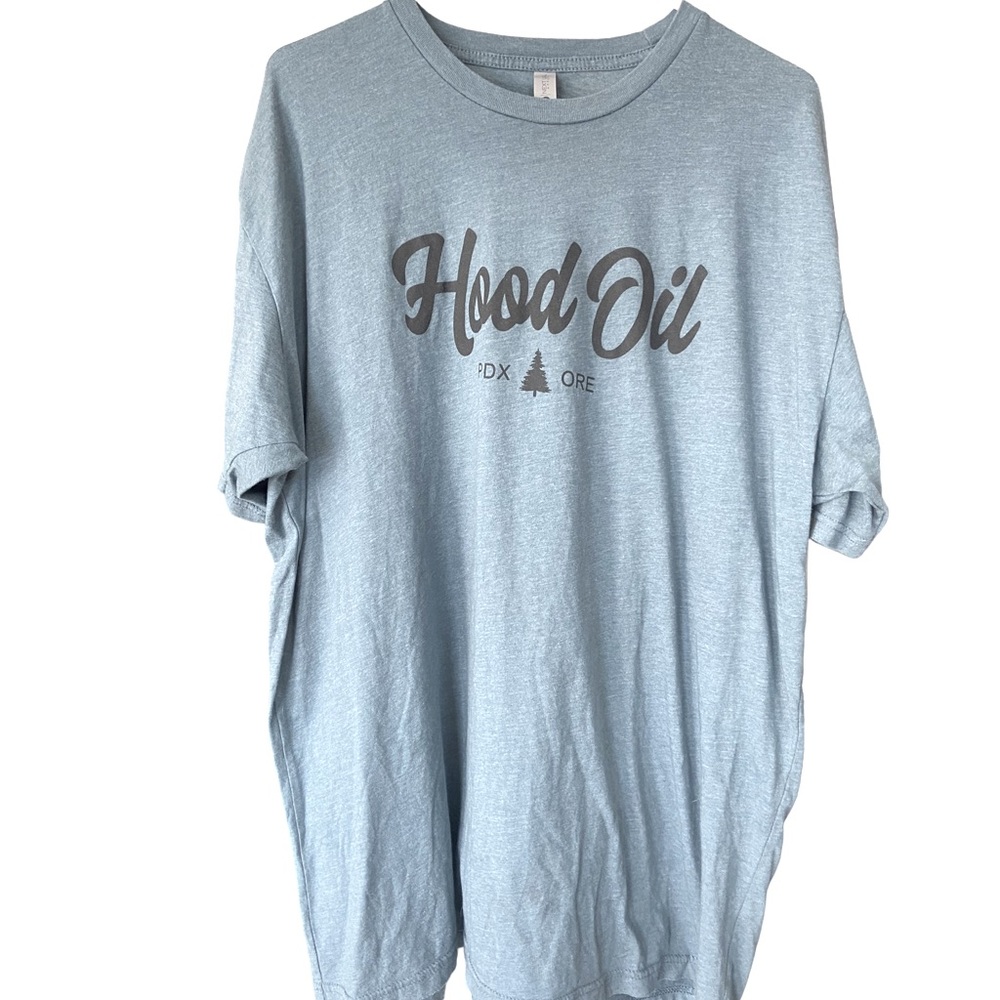 HOOD OIL High End Soft Gray Men’s XXL T-Shirt Streetwear PDX OREGON